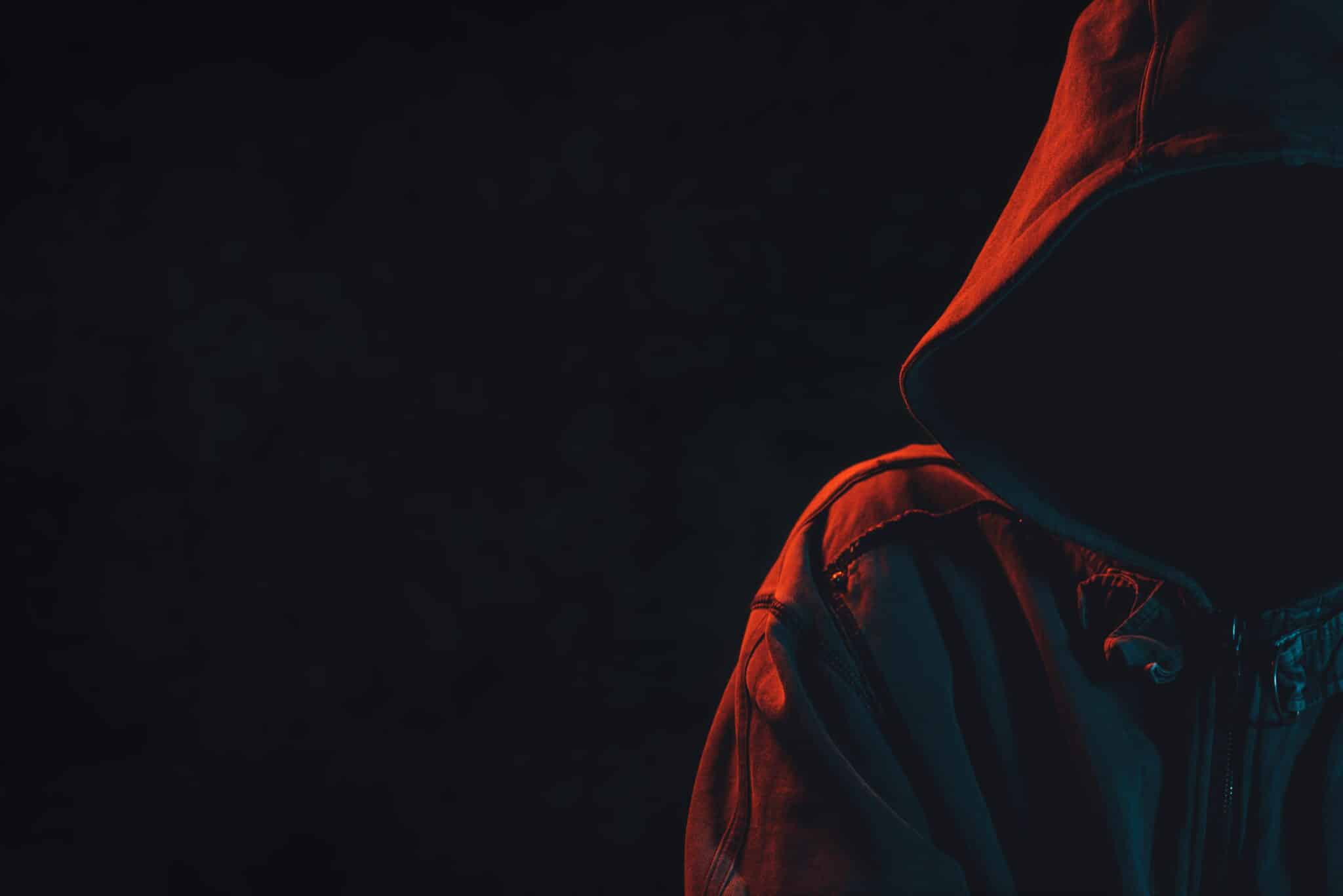 Man wearing a hoodie