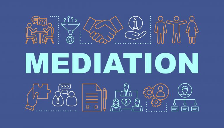 Mediation word concepts banner