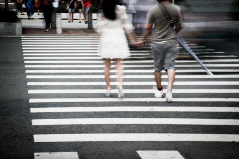 Pedestrian Accident With A Car In A Crosswalk