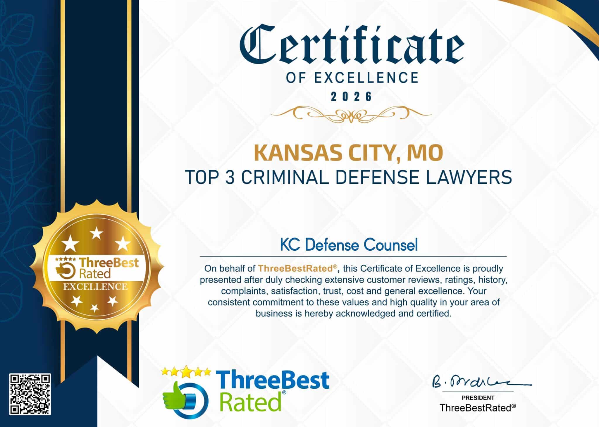  2026 Top 3 Criminal Defense Lawyer kC, MO